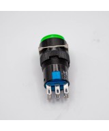 Interruptor Push Button P16 NC/NO 16mm 6 Pines con Bloqueo