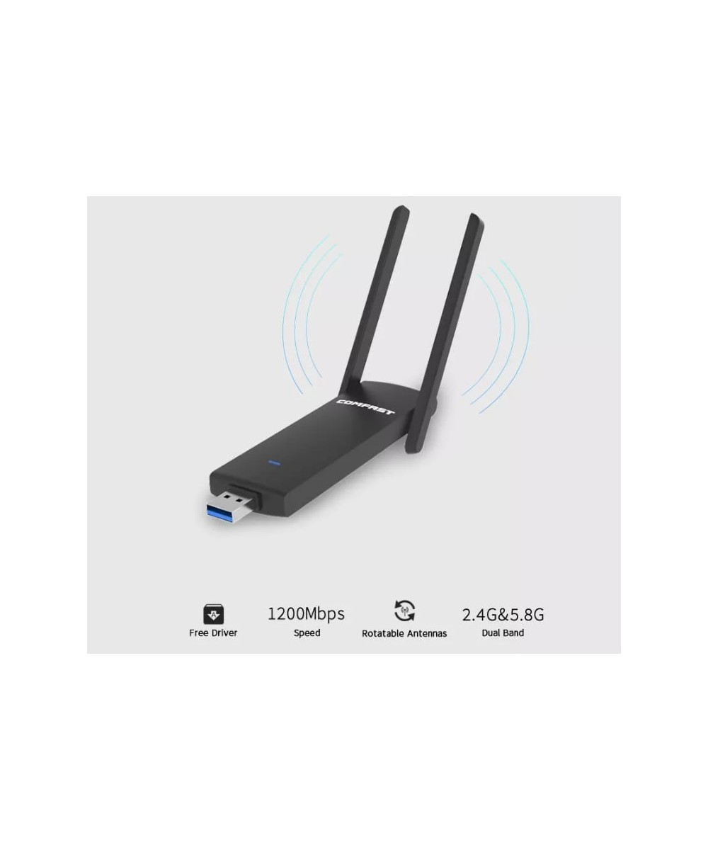 Antena USB 3.0 inalambrica COMFAST CF-926AC V2 1200Mbps 2.4GHz / 5.8GHz dual band