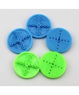 Polea de plastico con agujeros