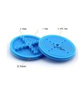 Polea de plastico con agujeros