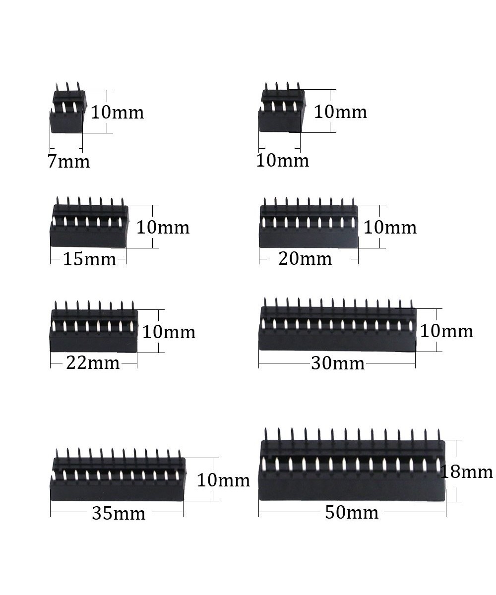 Base para circuito integrado DIP 2.54mm