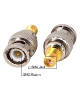 Conectores BNC hembra a SMA macho 2 piezas