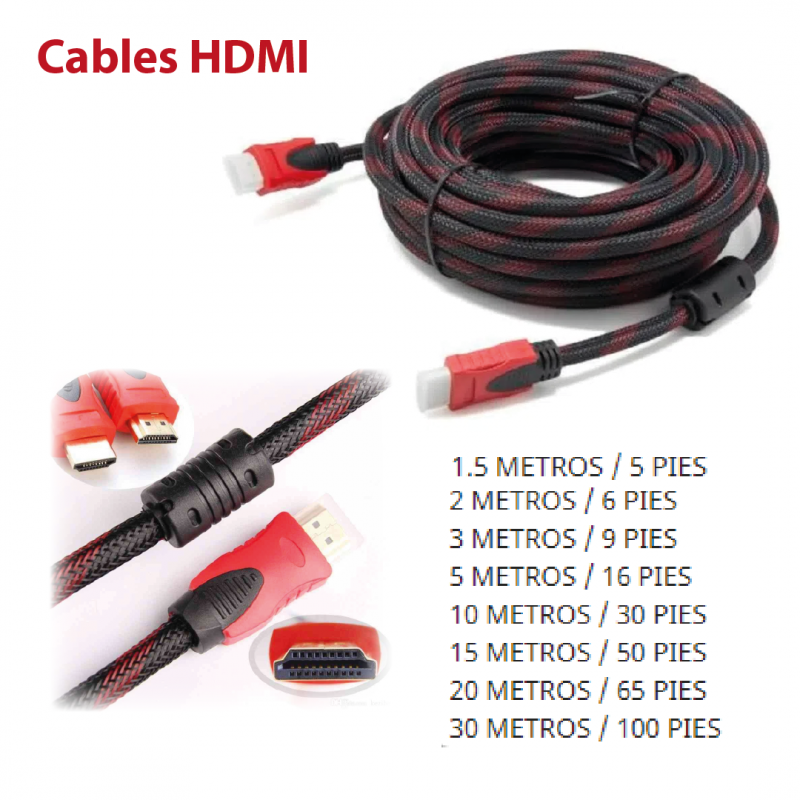 Alquiler cable HDMI largo de 30 metros Madrid - VisualRent