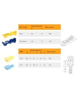 Conector con Terminal de Crimpado para Cable (2 Pares)