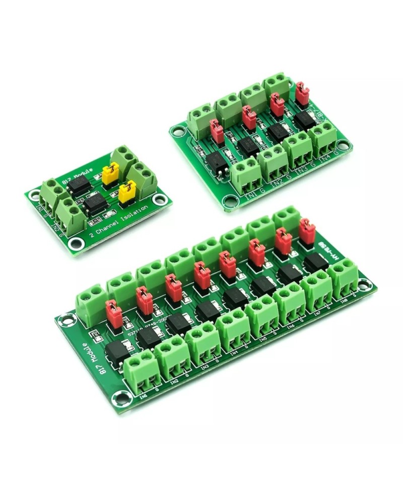 Modulo Optoacoplador PC817 1/2/4/8 Canales
