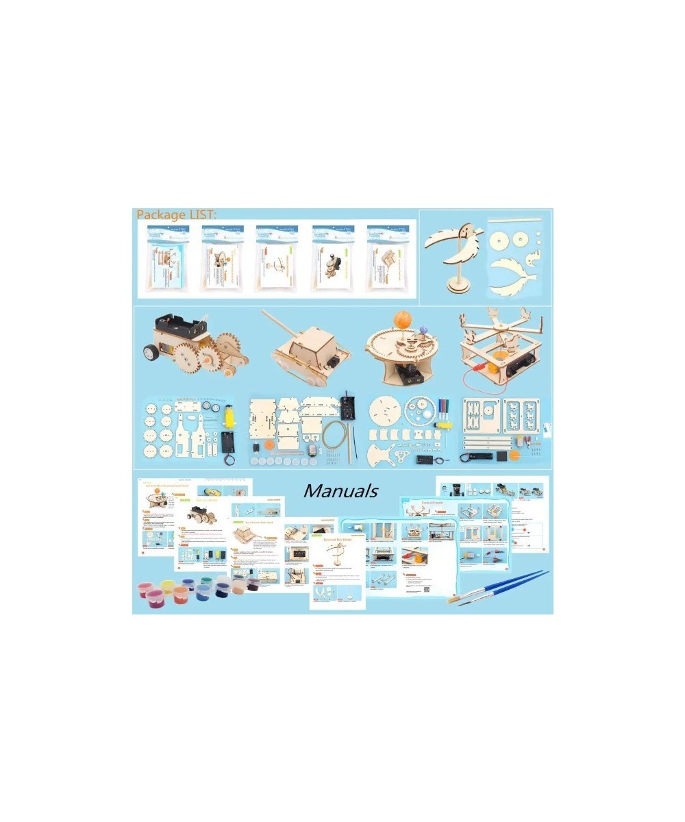 Kit de experimentos de ciencia, bricolaje, con herramienta de pintura de 12 colores (5 KITS)