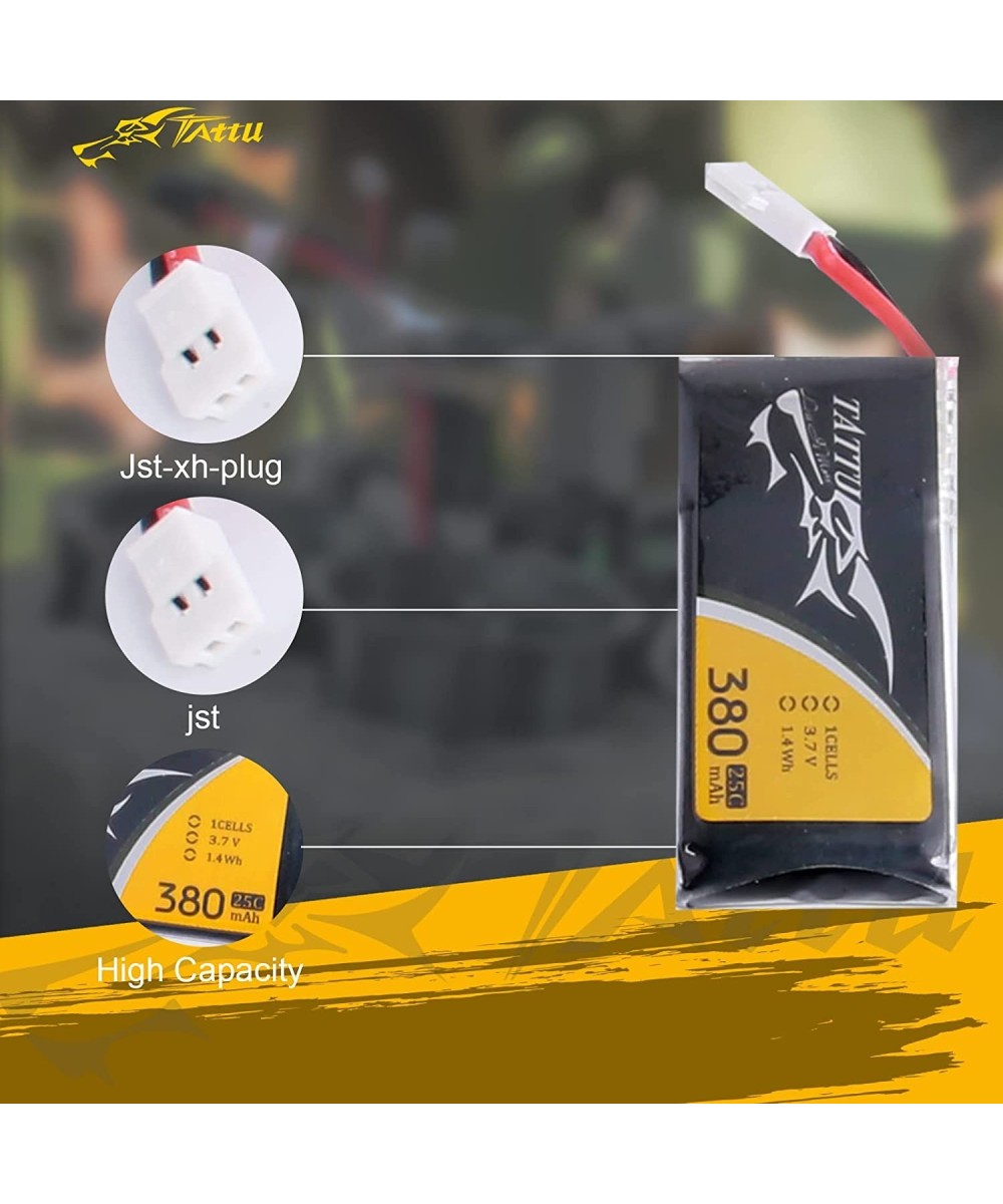 Bateria Recargable tipo LiPo 3.7V 380mAH conector JST 25C