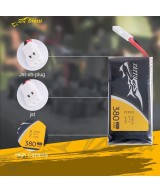 Bateria Recargable tipo LiPo 3.7V 380mAH conector JST 25C
