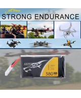 Bateria Recargable tipo LiPo 3.7V 380mAH conector JST 25C