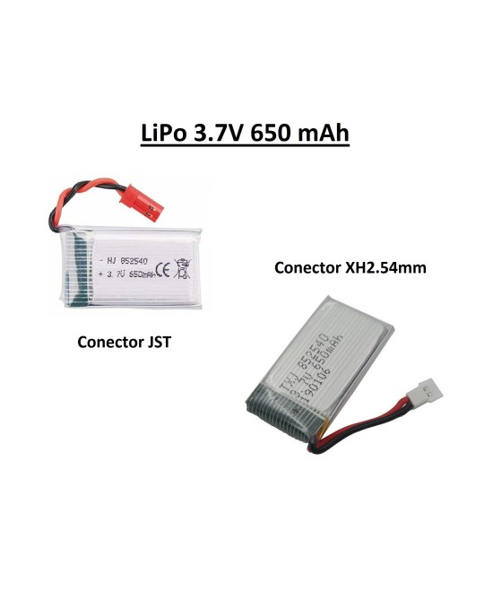 Batería tipo LiPo 3.7V 650mAh para Drone