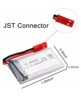 Batería tipo LiPo recargable 3.7V 650mAh