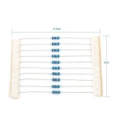 Resistencias de Filamento de Carbon 1/4W 1 Valor (10 Unidades)