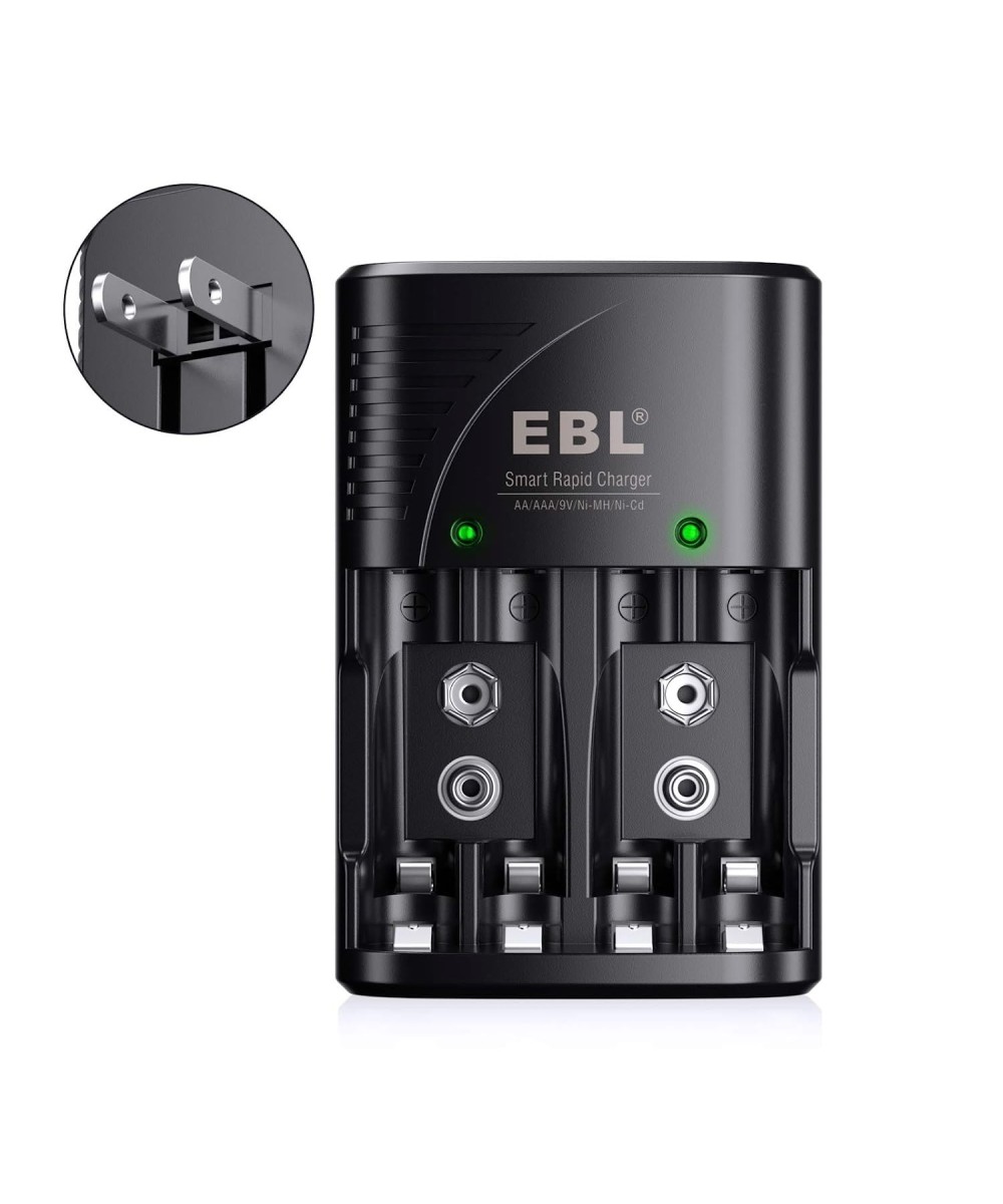 Cargador de Baterias AA/AAA/9V EBL-802