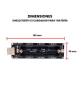Modulo Cargador de Bateria 18650 Shield 1/2/4 Baterias