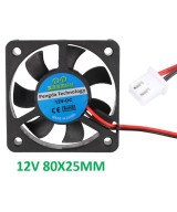 Ventilador plástico de 12V 80x25mm