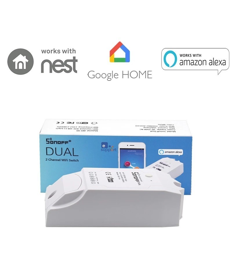 Interruptor doble canal Inteligente WIFI Sonoff