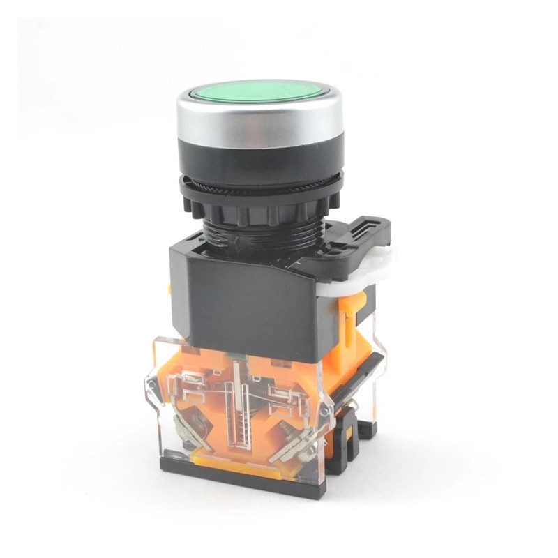 Boton industrial push button Tipo Push Button Industrial Verde