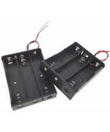 Contenedor de 3 Baterias AA Abierto