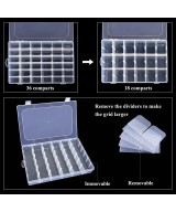 Caja Plastica Organizadora de 36 Espacios