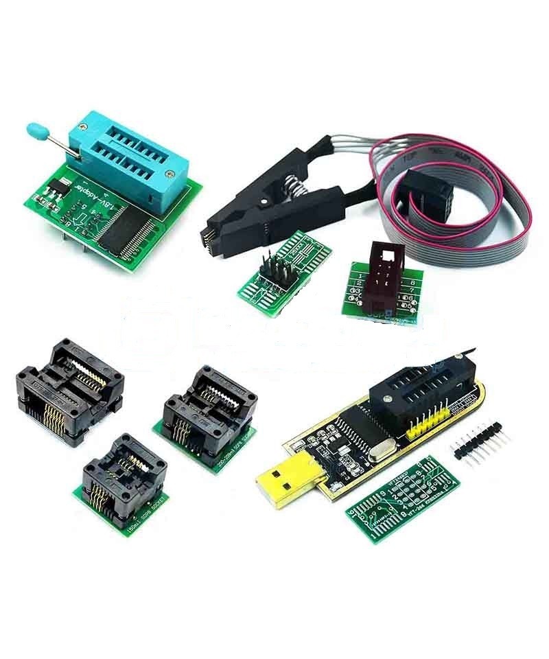 Programador USB CH341 con Base1.8v SPI Flash Sop8 Dip8 W25