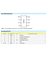 Controlador PWM+PFM MOSFET SD6832 (DIP-8)