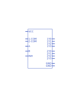 Multiplexor Analogico 2CH 4x1 SN74LV4052APW SMD (16-TSSOP)