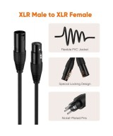 Cable XLR Hembra-Macho 3FT / 1M