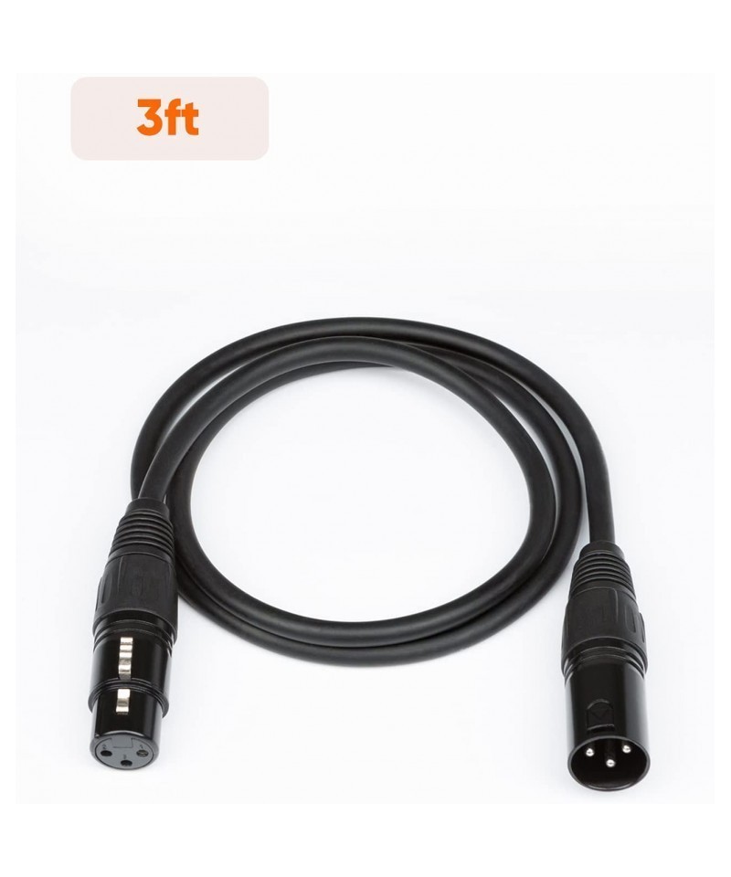 Cable XLR Hembra-Macho 3FT / 1M