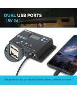 Controlador de Carga Solar 10A 12/24V