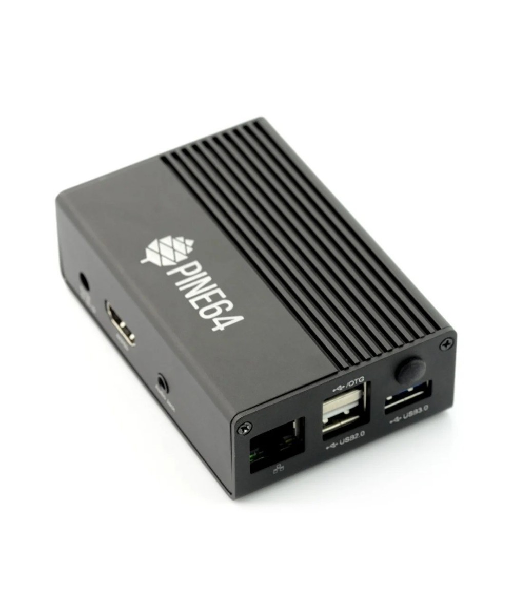 Contenedor de Aluminio para Pine 64 Rock64