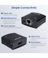 Servidor de Impresora USB 2.0 10/100Mbps RJ45 WN-NU78M41