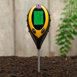 Medidor 5 en 1 (iluminación, humedad relativa, humedad (datos cualitativos)  del suelo, temperatura e indicador de pH) para suelo ref JHL9918
