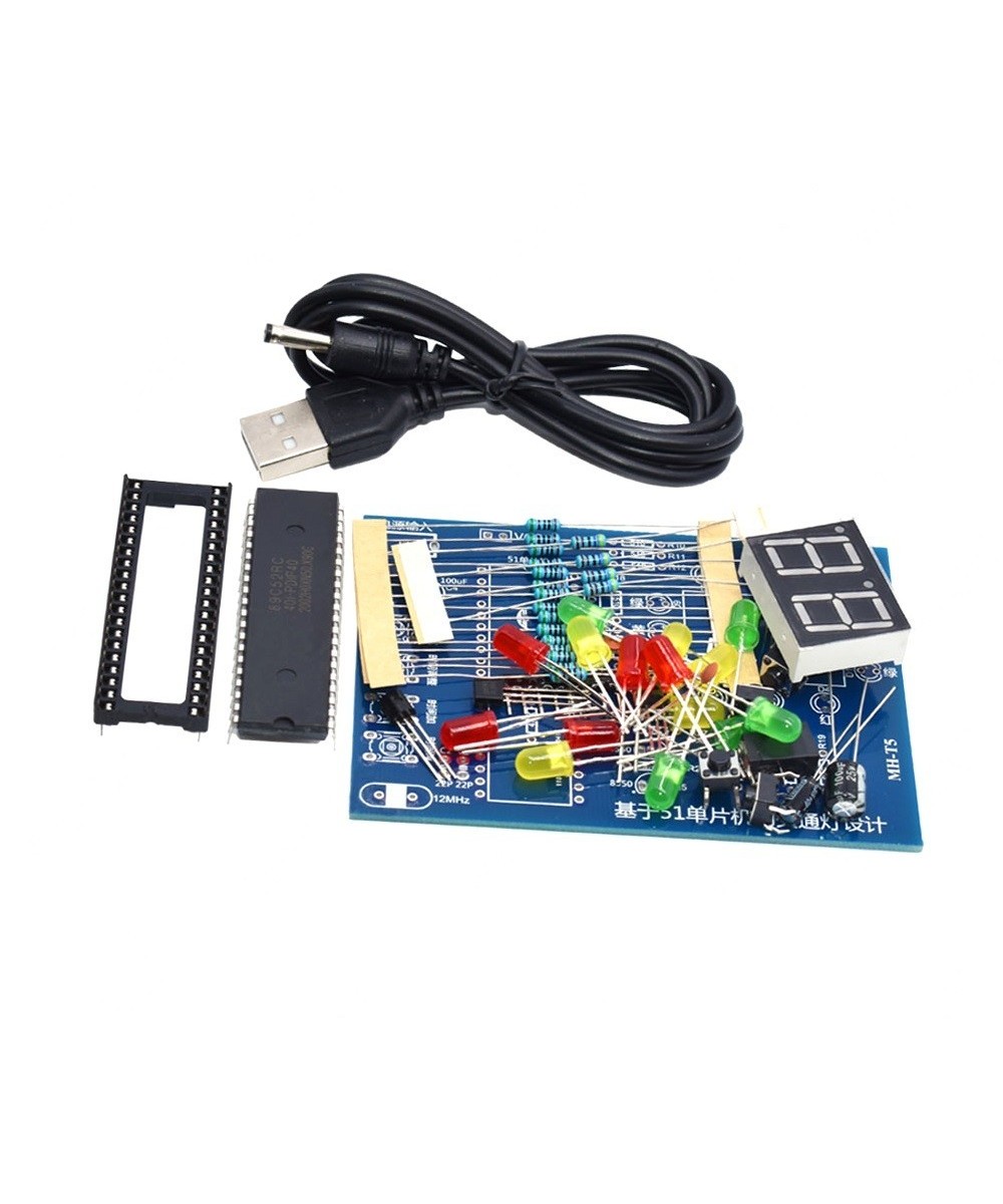 Proyecto Simulador de Semaforo 4 Vias con STC89C52 (DIY)