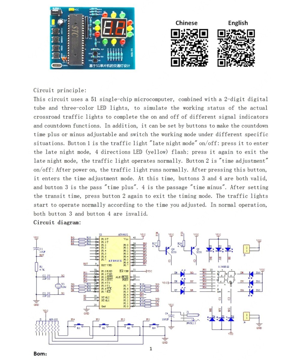 Proyecto Simulador de Semaforo 4 Vias con STC89C52 (DIY)