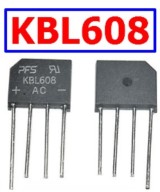 Puente Rectificador 6A 800V KBL608 (2 Unidades)