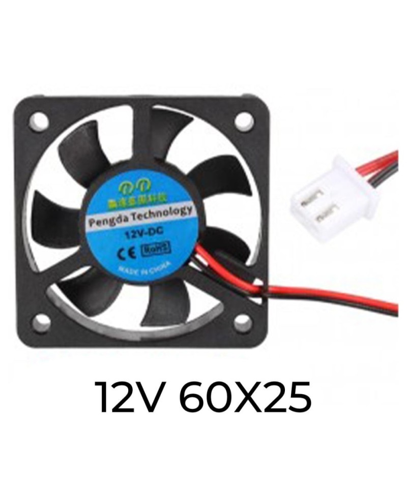 Ventilador plastico de 12V 60x25mm