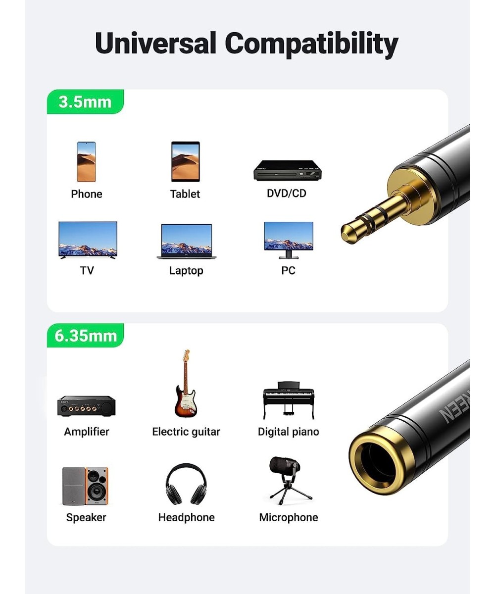 Adaptador de Audio de 1/4 (6.35mm) a 3.5mm UGREEN