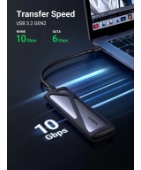 Lector de Disco Duro SSD M2 NVMe a USB-C UGREEN