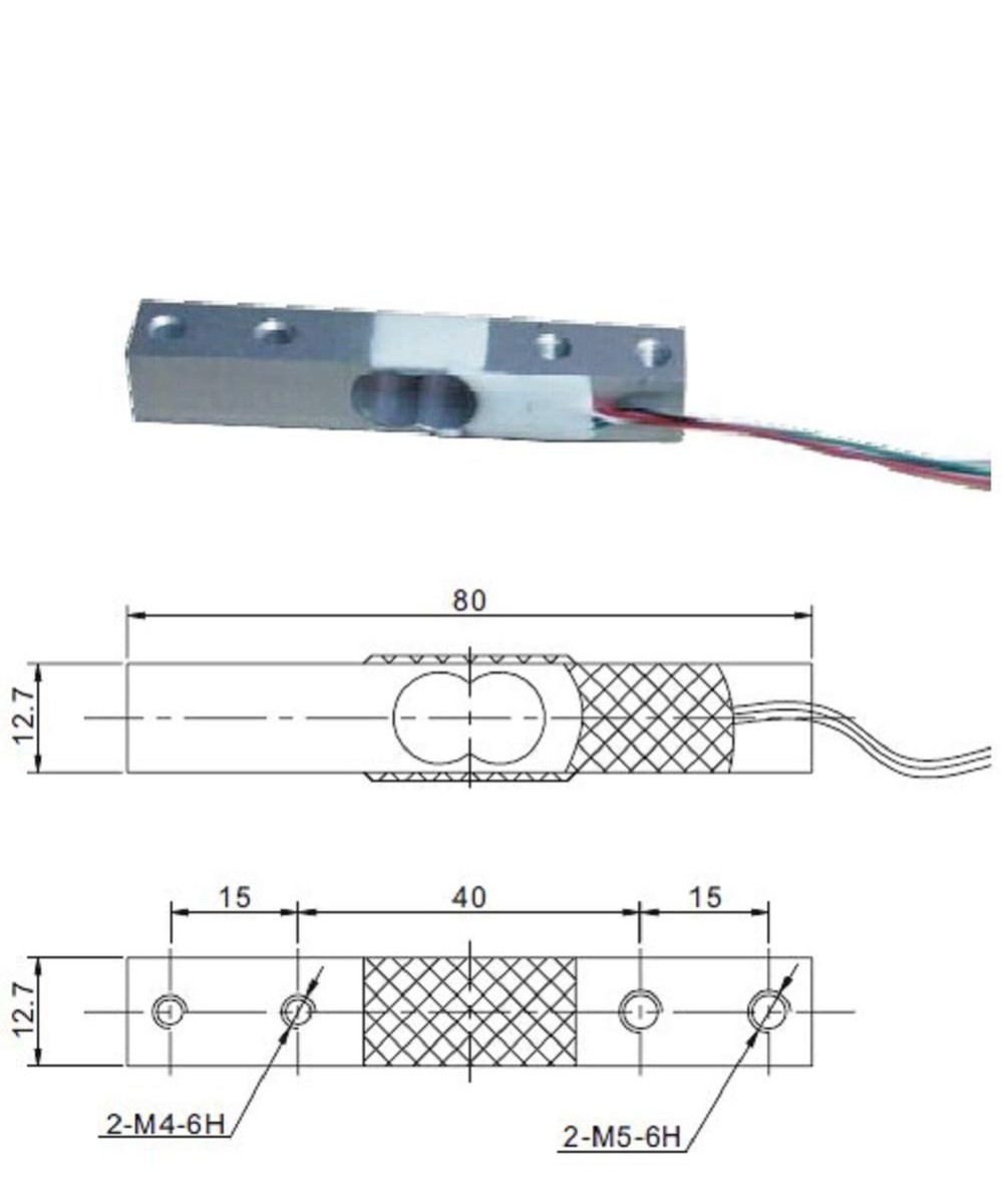 Modulo y Sensor de peso 20Kg HX711 FZ1439