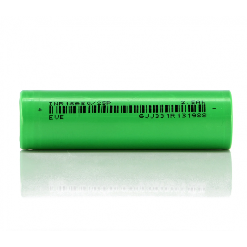 Bateria recargable INR18650/25P 3.7V EVE 2500mAh 20A