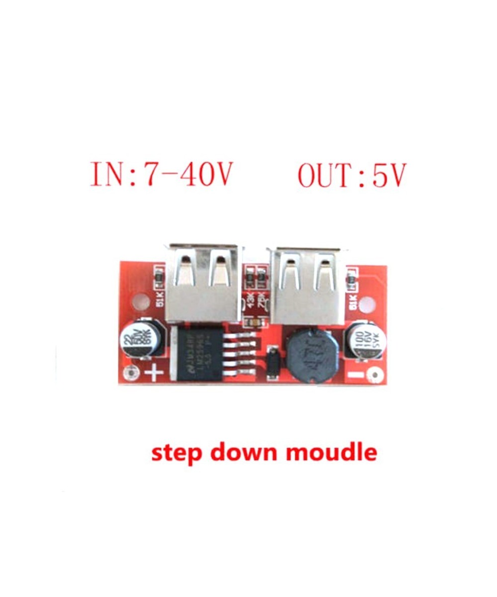 Regulador de Voltaje LM2596 Descendente USB x2 de 6-40V a 5V 3A