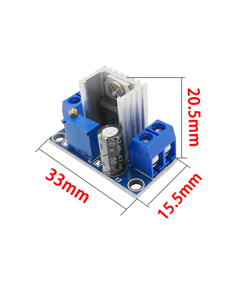 Regulador de voltaje Descendente LM317 DC-DC