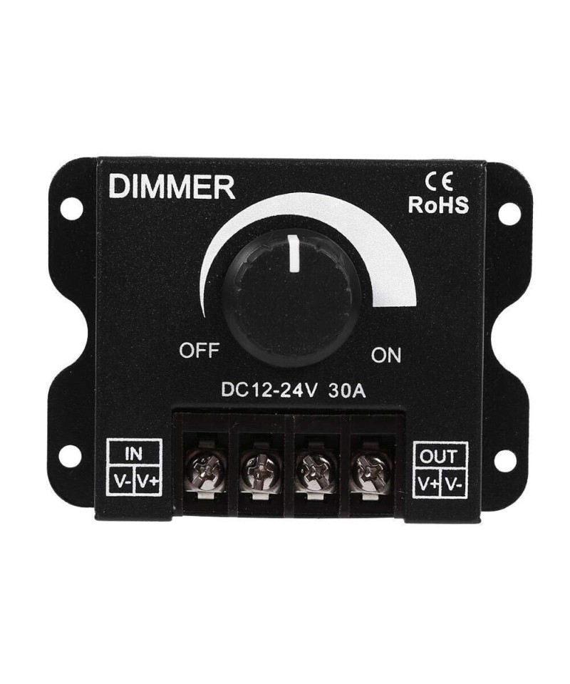 Dimmer regulador de luz 12/24V 30A