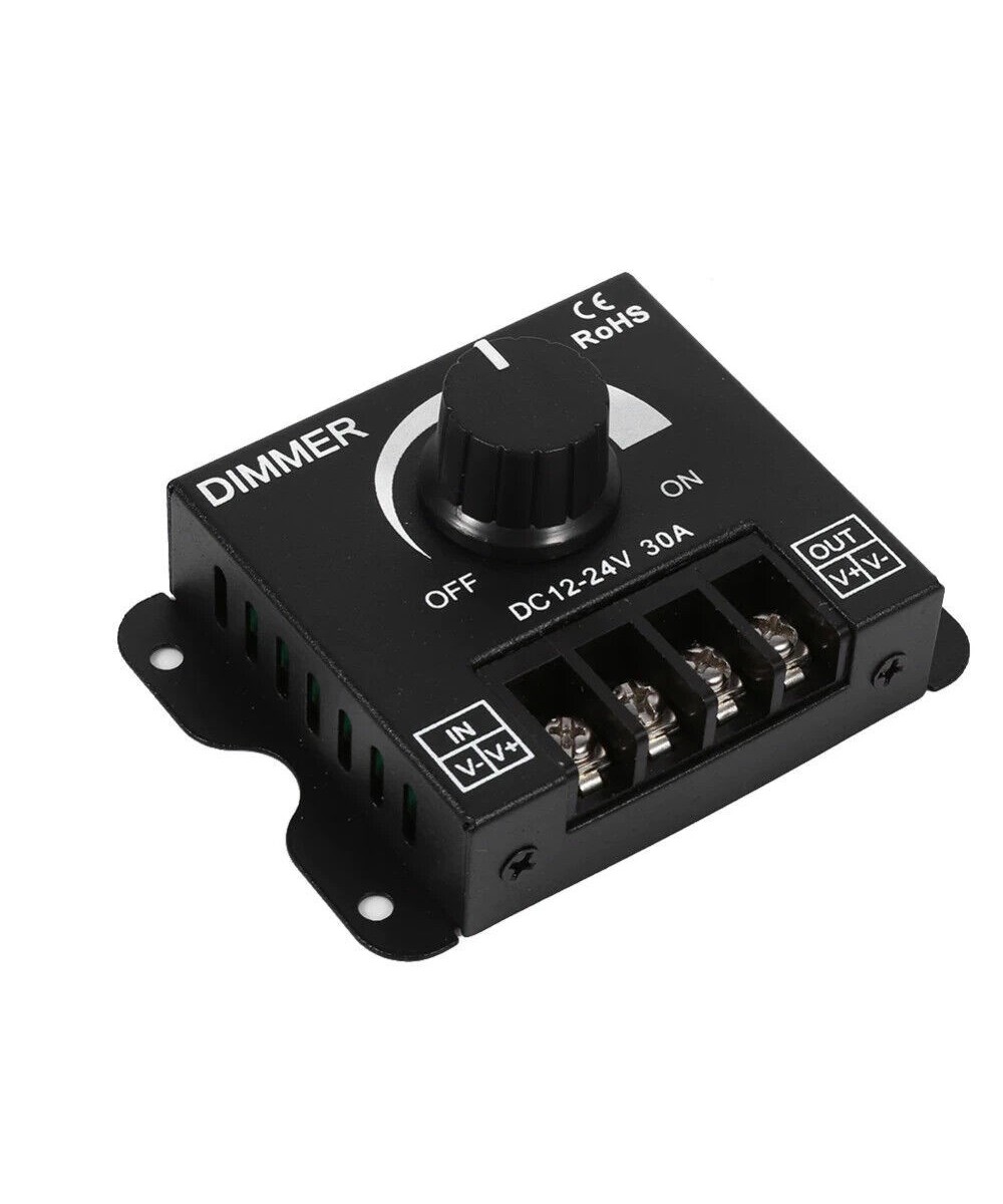 Dimmer regulador de luz 12/24V 30A