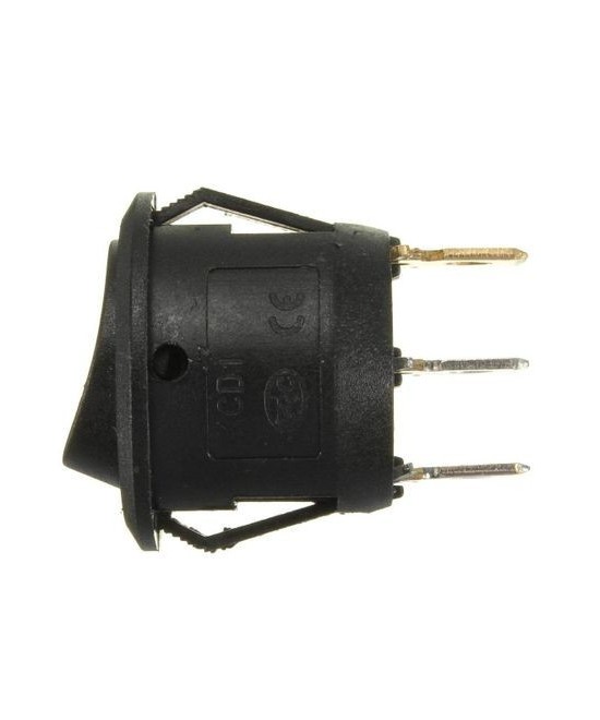 Interruptor redondo de 3 pines con luz roja ON/OFF