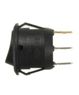 Interruptor redondo de 3 pines con luz roja ON/OFF