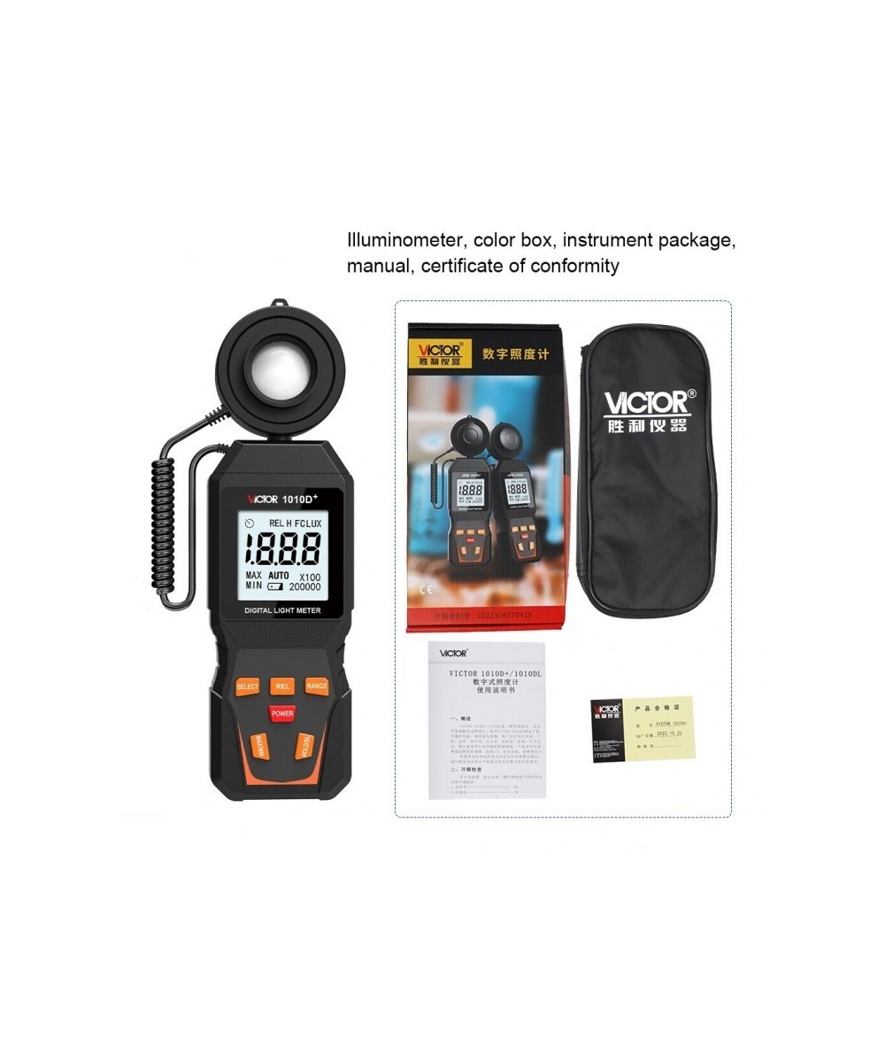 Luxometro 1010D+  Medidor de intensidad de luz VICTOR
