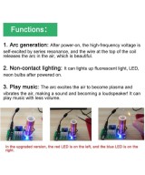 Mini Bobina Tesla 15W 15-24VDC 2A (DIY)