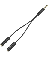 Splitter para 2 micrófonos para celular