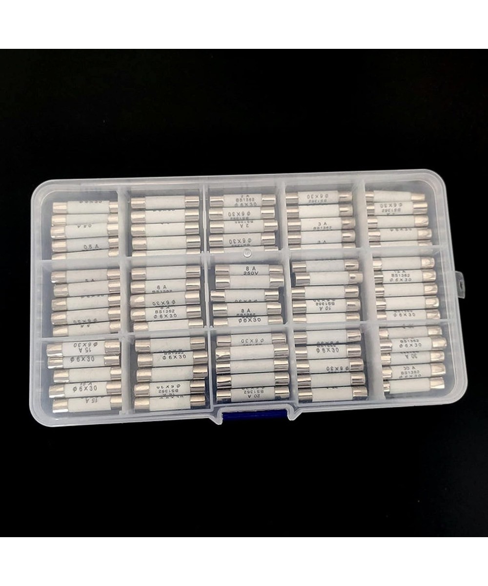 3 A Slow Blow Fuse Pack Of 5 - 6x30mm (1/4"x1-1/4") 2.5A 250V Glass  Slow-Blow Fuses - Time Delay Fuses WITONICS Fuses 5個パック、6x30mm（1/4インチ x 1-1/4インチ）、25A 250Vヒューズ